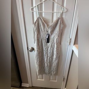 Mint lace midi dress